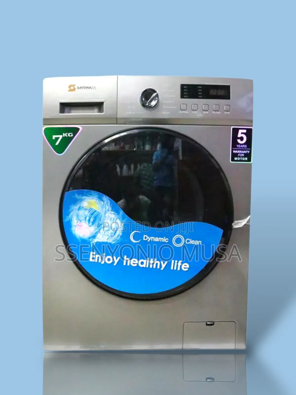 Sayona Washing Machine 7kg Automatic Front Loading - Silver