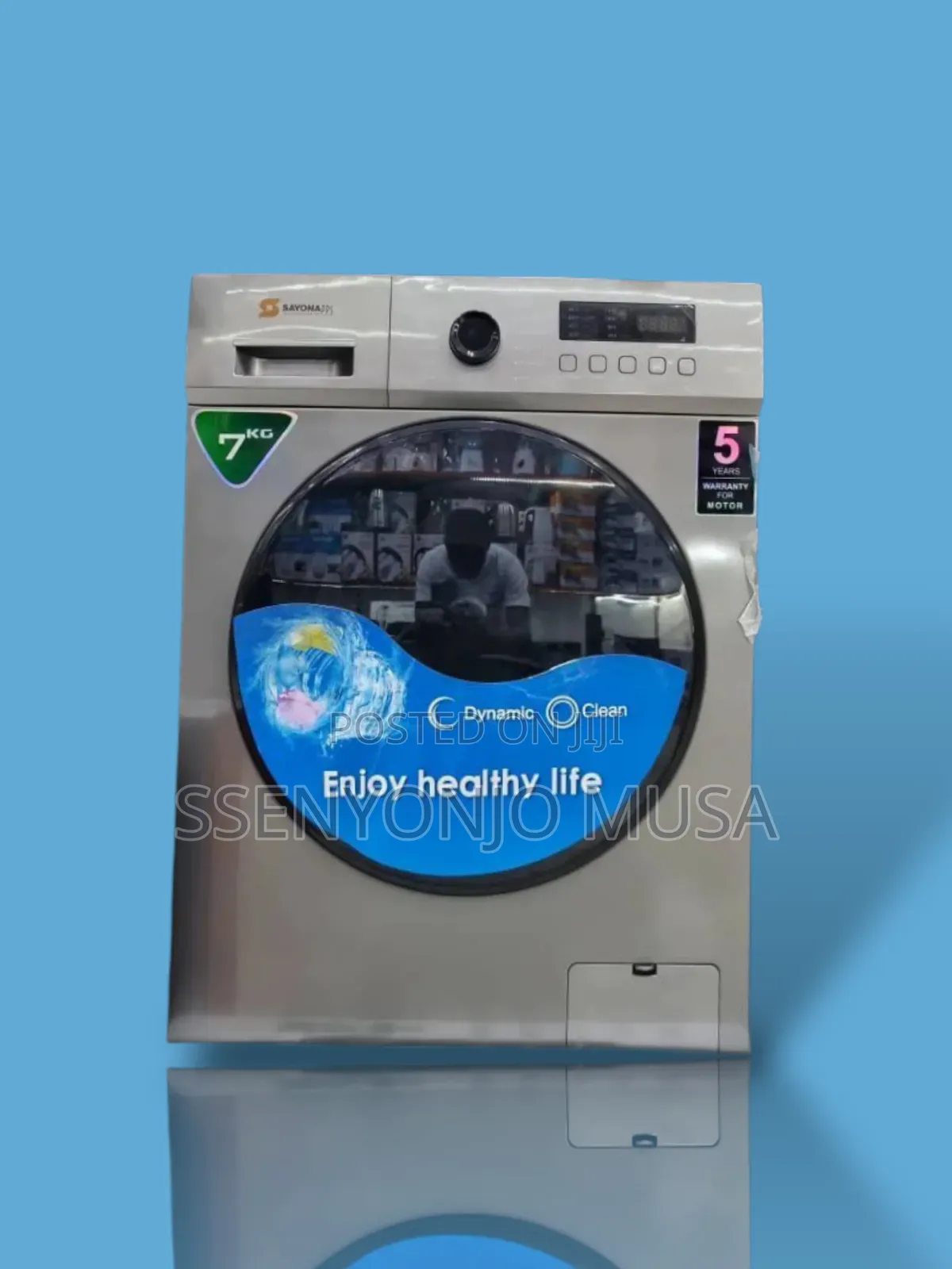 Sayona Washing Machine 7kg Automatic Front Loading - Silver