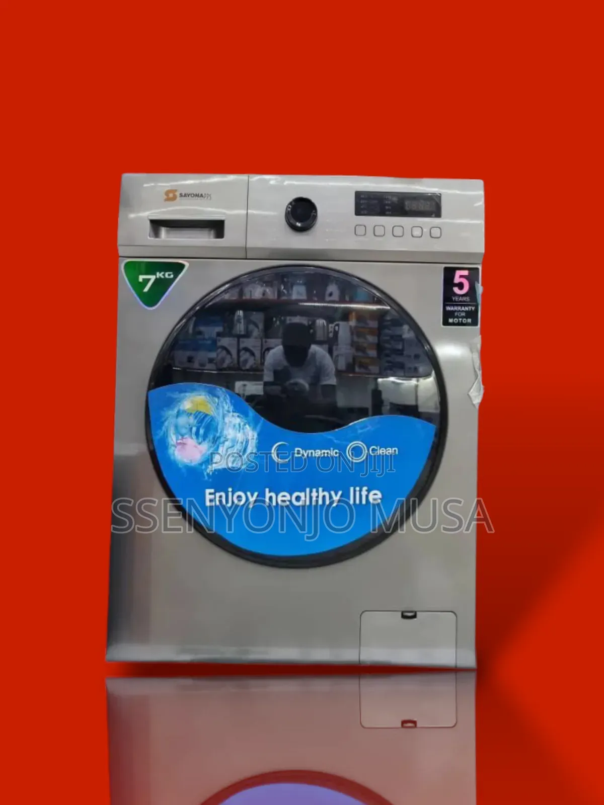 Sayona Washing Machine 7kg Automatic Front Loading - Silver