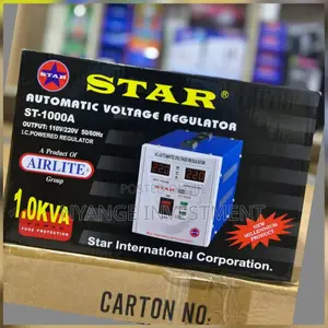 Airstar 1000 Watts Stabilizer. Voltage Protector and Regulator