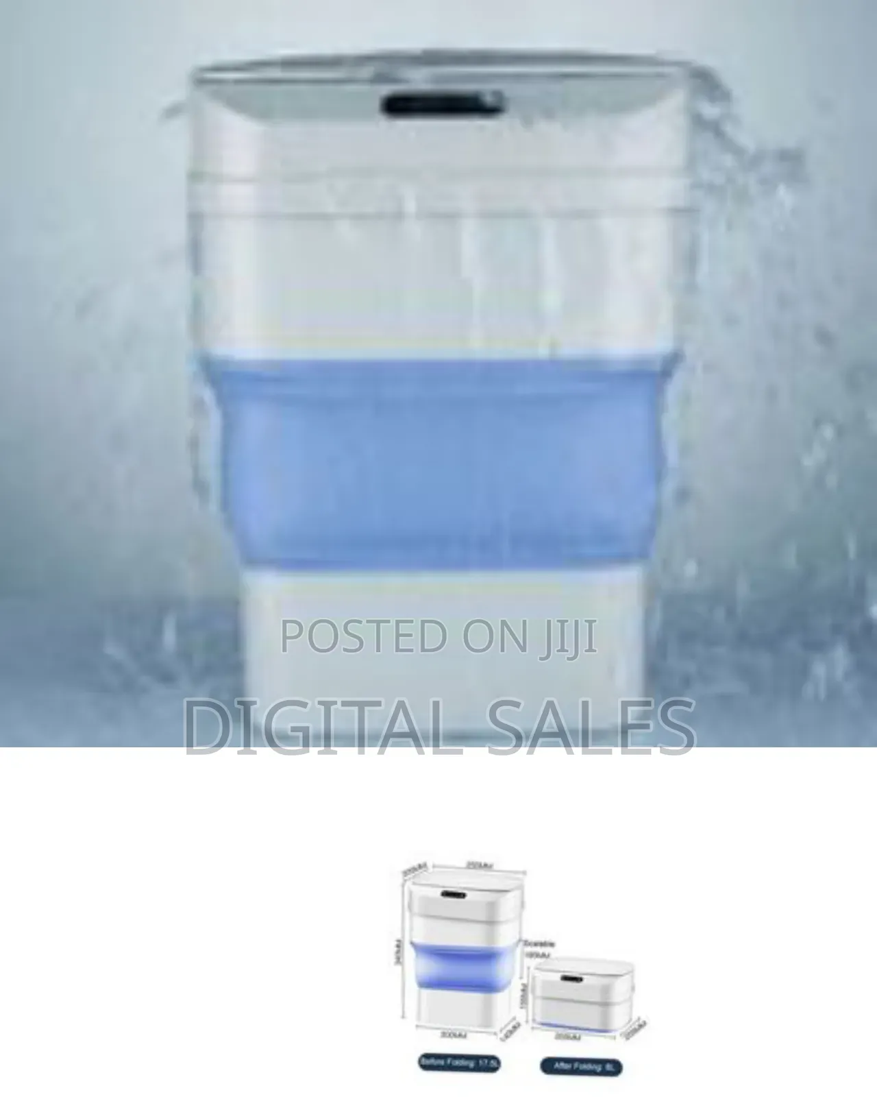 Automatic Smart Sensor Folding Trash Can Dustbin
