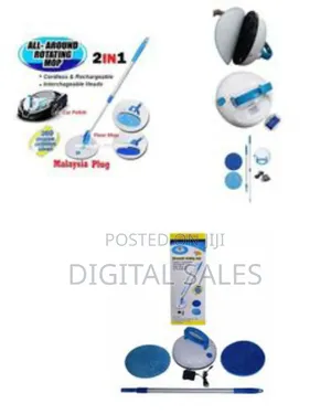 Electric Chargeable 360 All Around Rotating Mop