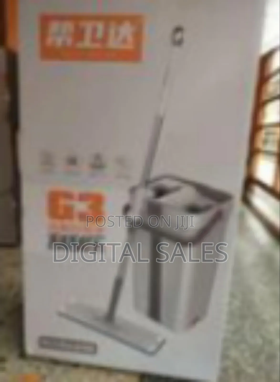 Hands-Free Microfiber Flat Mop With Bucket Floor Mop Pressure Free