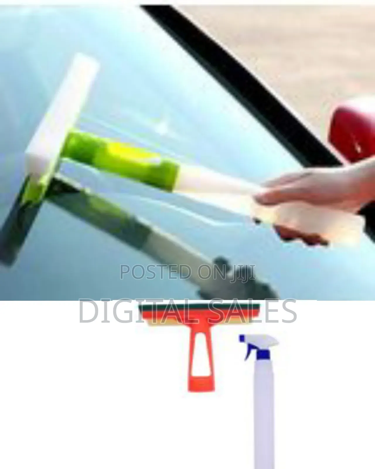 3 in 1 Big Size Glass Wiper With Spray Mop Scratching Brushing, Spray