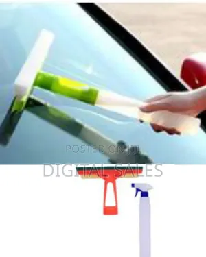 3 in 1 Big Size Glass Wiper With Spray Mop Scratching Brushing, Spray