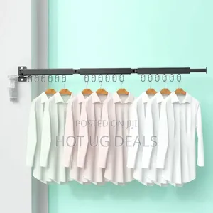 Retractable Wall-mounted Cloth Hanger Dryer  - Black
