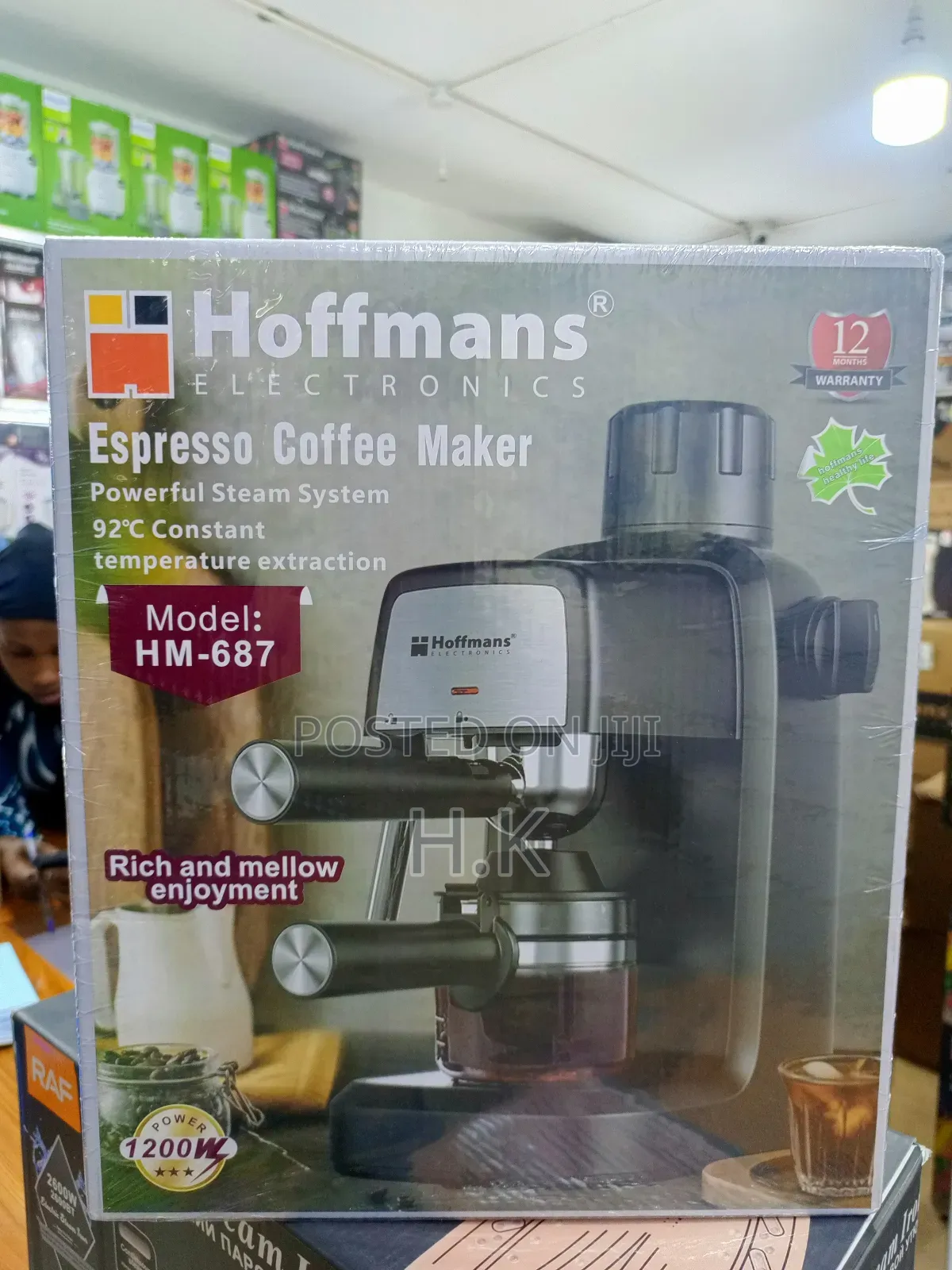 Hoffmans Hm-687 Espresso Coffee Maker.