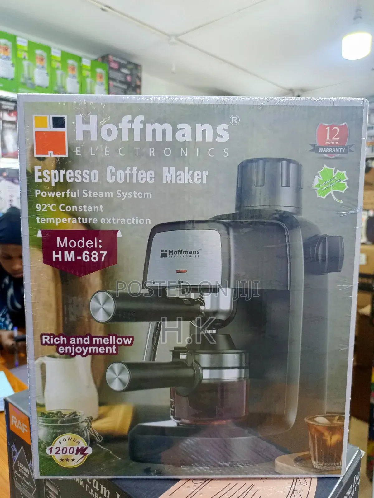 Hoffmans Hm-687 Espresso Coffee Maker.