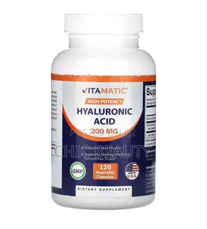 Vitamatic High Potency Hyaluronic Acid 200mg, 120 Vegetable Capsules