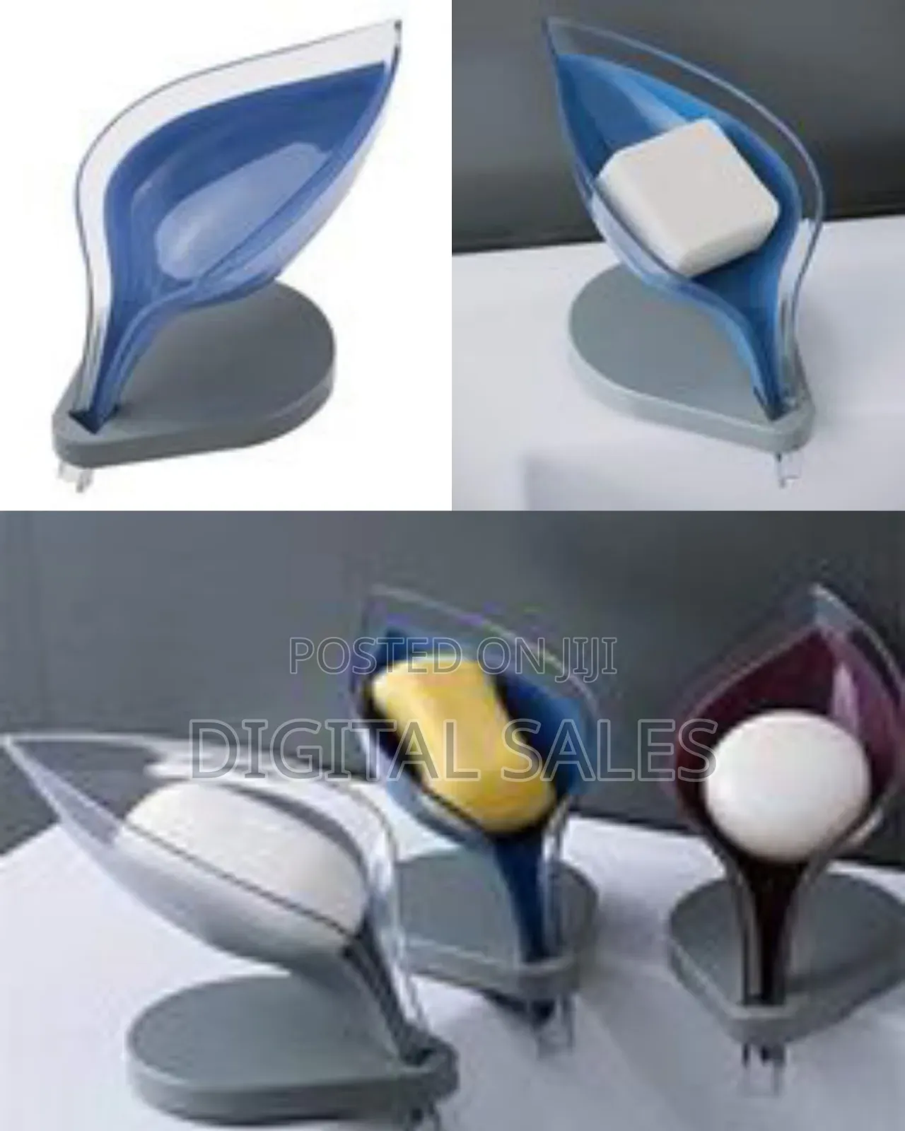 Leaf Shape Soap Dish Box-Self Draining Soap Holder