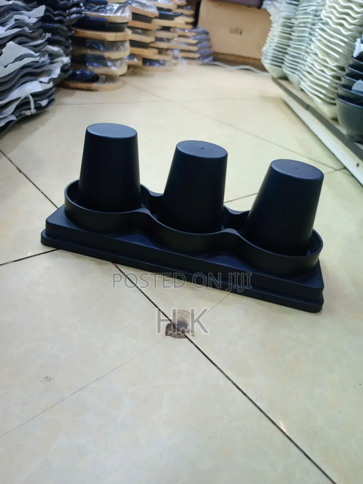 Disposable Cup Holder, 3 Compartments, 32x12xh13cm