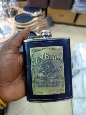 Jim Beam Branded Hip Flask.