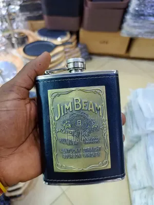 Jim Beam Branded Hip Flask.