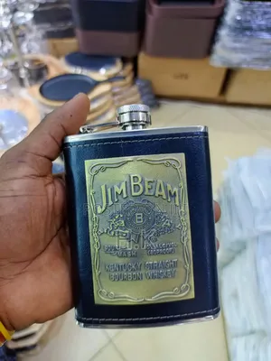 Jim Beam Branded Hip Flask.