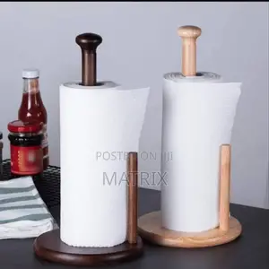 Counter Top Bamboo Paper Tissue Towel Holder