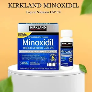 Minoxidil 5% Extra Strength Hair Regrowth 1 Month + Dropper - White