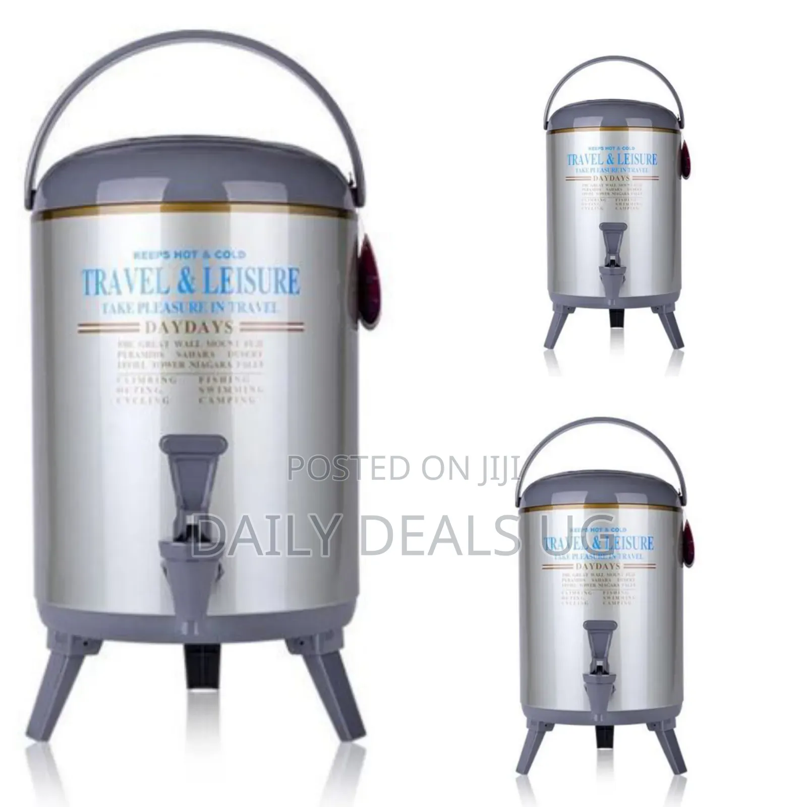 Daydays 9.5 Litres Daydays Hot Cold Thermos Flask -Silver
