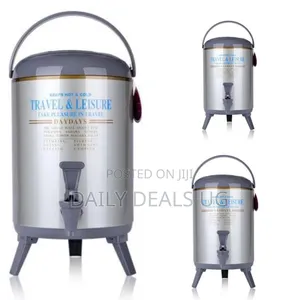 Daydays 9.5 Litres Daydays Hot Cold Thermos Flask -Silver