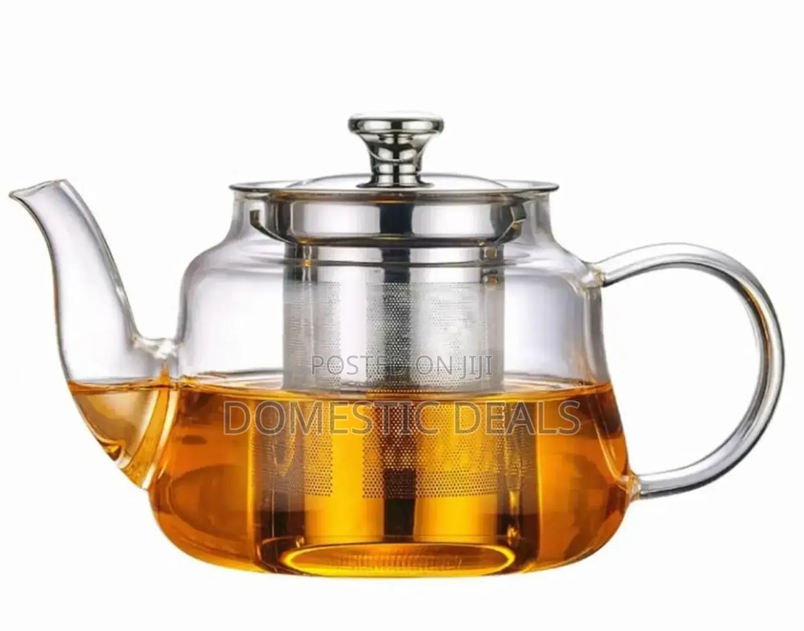 Glass Teapot With Stainless Steel Infuser