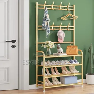 4 Tier Gold Shoe Rack