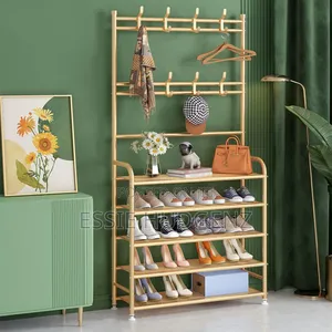 4 Tier Gold Shoe Rack