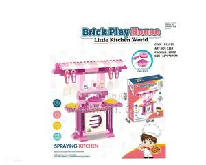 Brick Play House Little Kitchen World Kids Playing Gadget