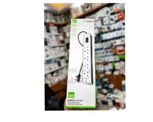 4 Outlet Surge Master Strip With 2m Power Cord Extension