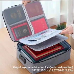 Portable Fireproof File Storage Bag