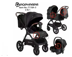 Poypapa 3 in 1 Comfortable Baby Stroller