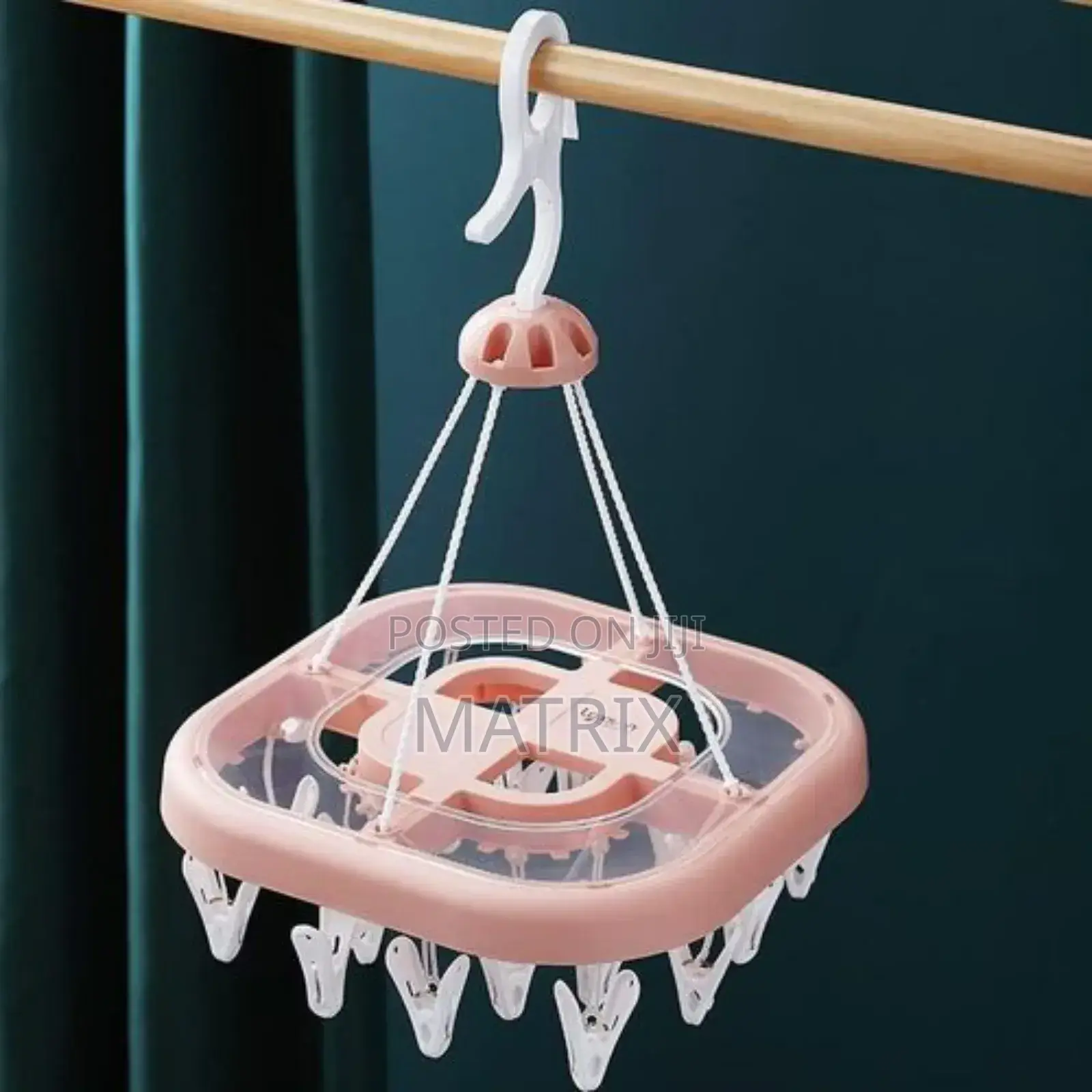 20 Clips Pegs Laundry Clothes Hanger Socks Underwear Drying Rack