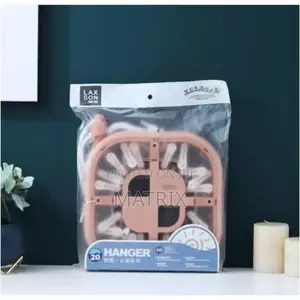 20 Clips Pegs Laundry Clothes Hanger Socks Underwear Drying Rack