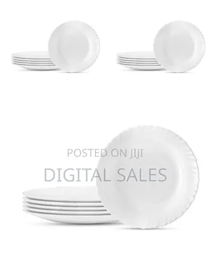 Luminarc 6 Pieces of Plain Self Design Dinner Plates