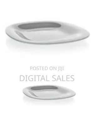 Luminarc 6 Pieces of Luminarc Square Plain Design Side Plates - Grey