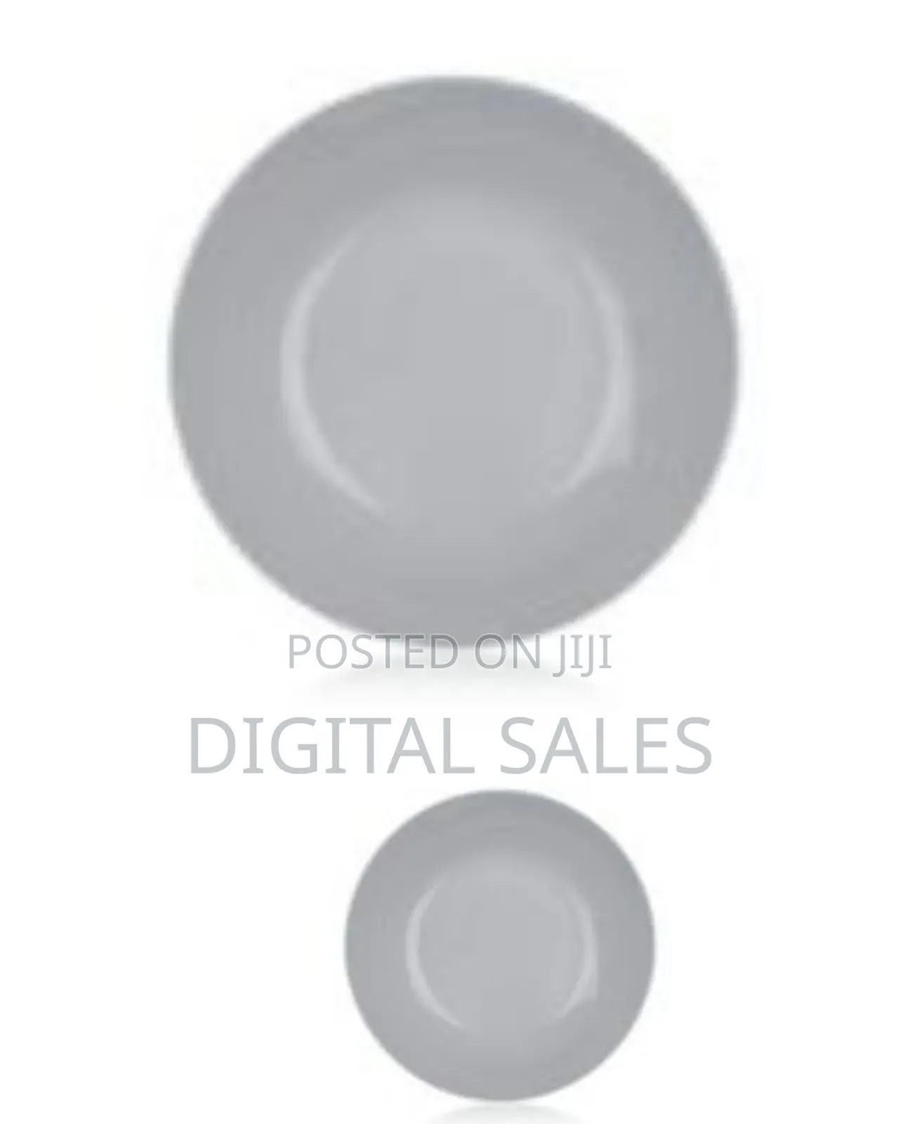 Luminarc 6 Pieces of Luminarc Round Plain Bowl Soup Plates -Grey.