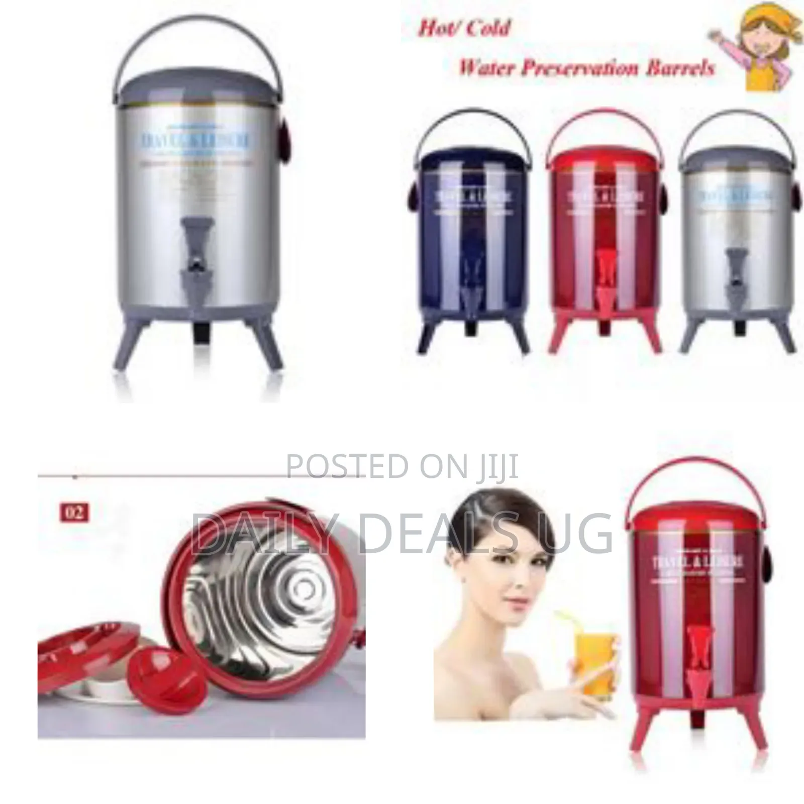 Daydays 9.5 Litres Water Tea Hot Cold Thermos Flask -Multi-Colours