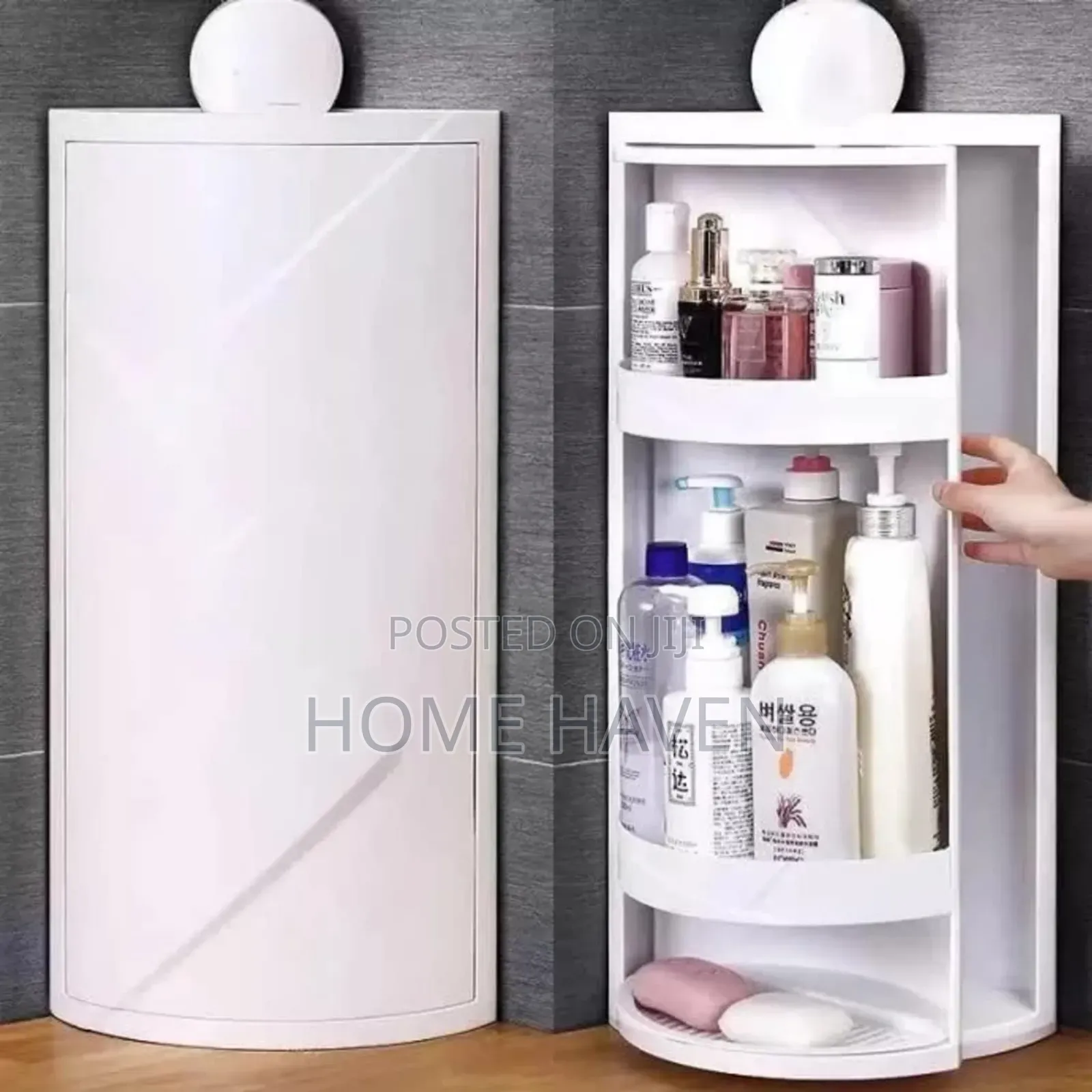 Tier Storage Cabinet Towel Holder