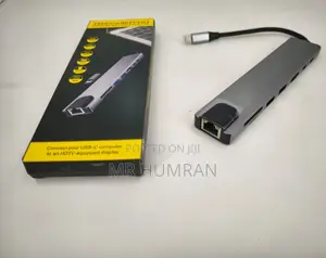 8 in 1 Usb Type C to Ethernet Rj45 Lan