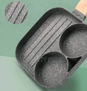 3-Section Nonstick Frying Pan - Divided Frying Pan.