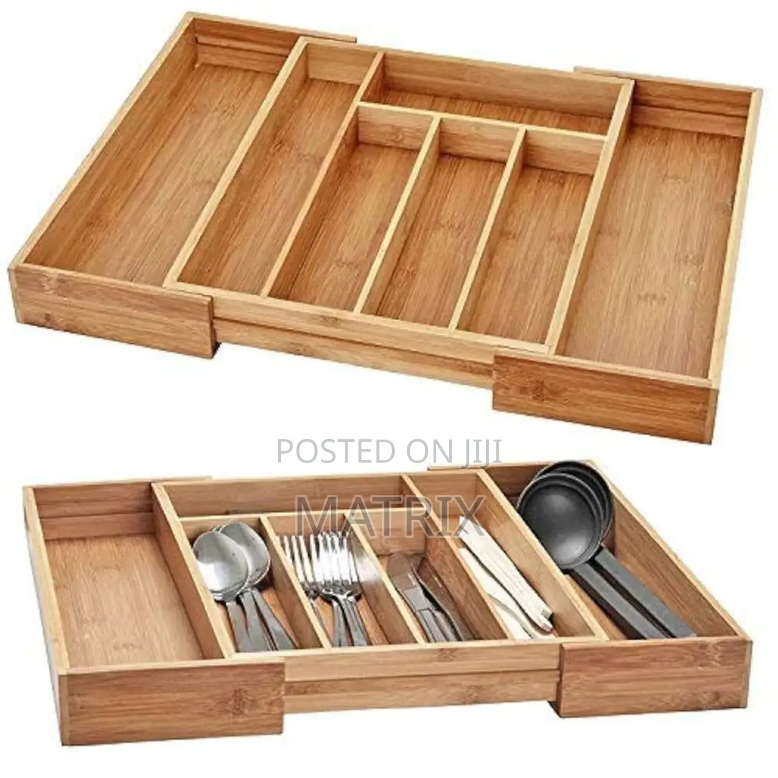 Extendable Bamboo Cutlery Tray