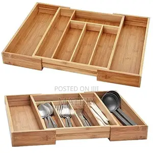 Extendable Bamboo Cutlery Tray