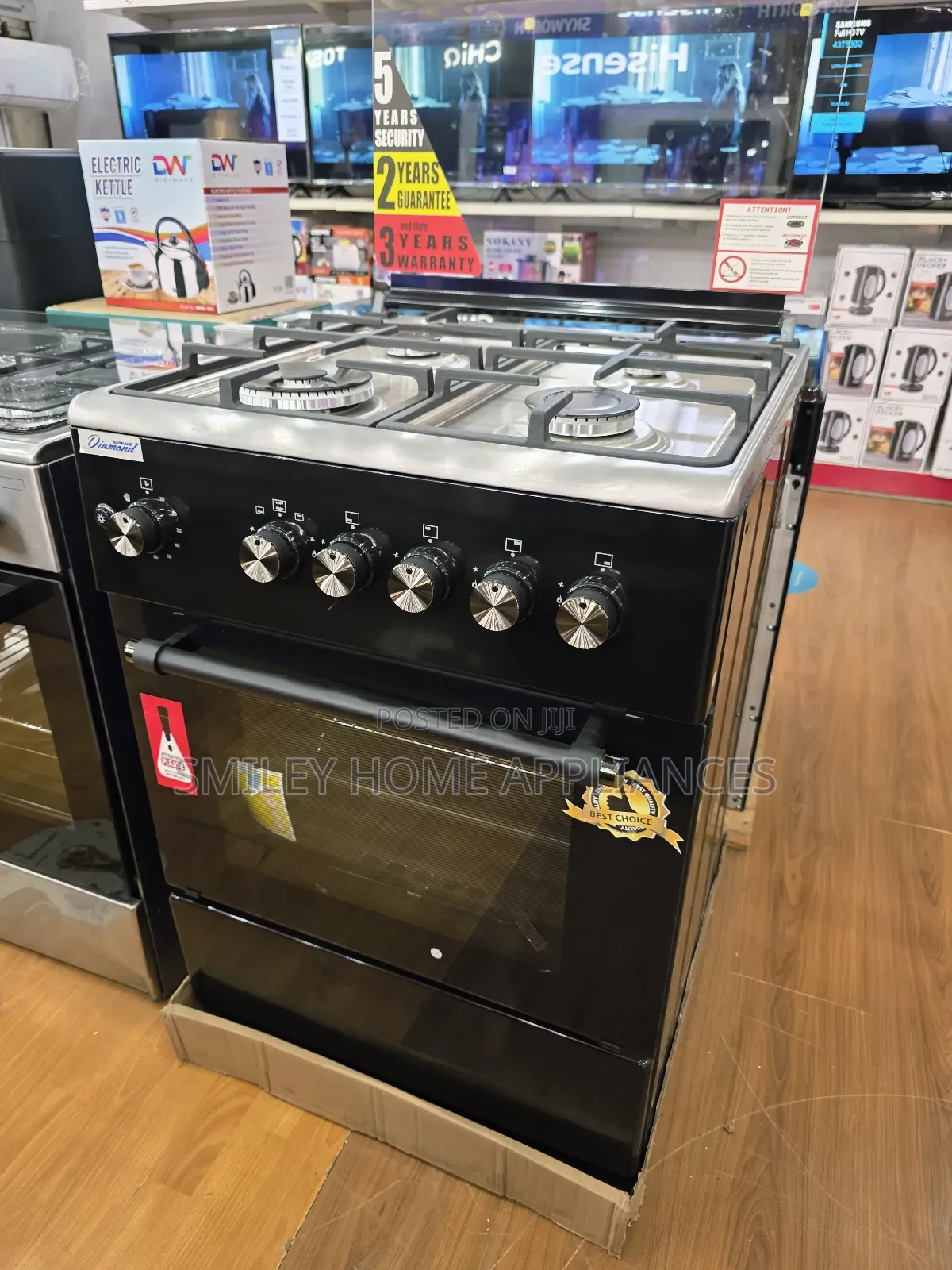 Blueflame Cooker Oven (60*60)Cm 3 Gas 1 Electric Burner at Discount