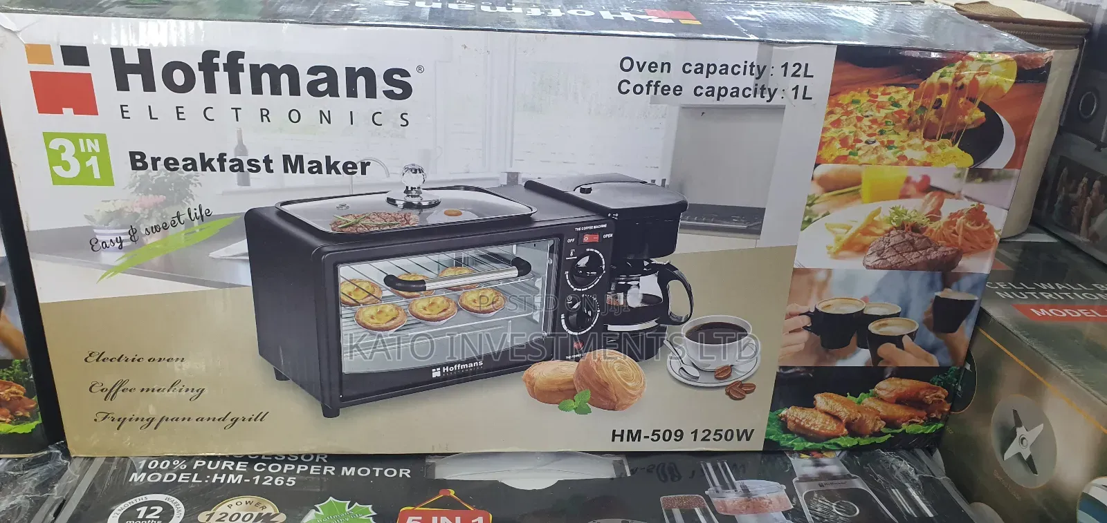 Breakfast Maker Hoffmans 12l Oven 1l Coffee Maker