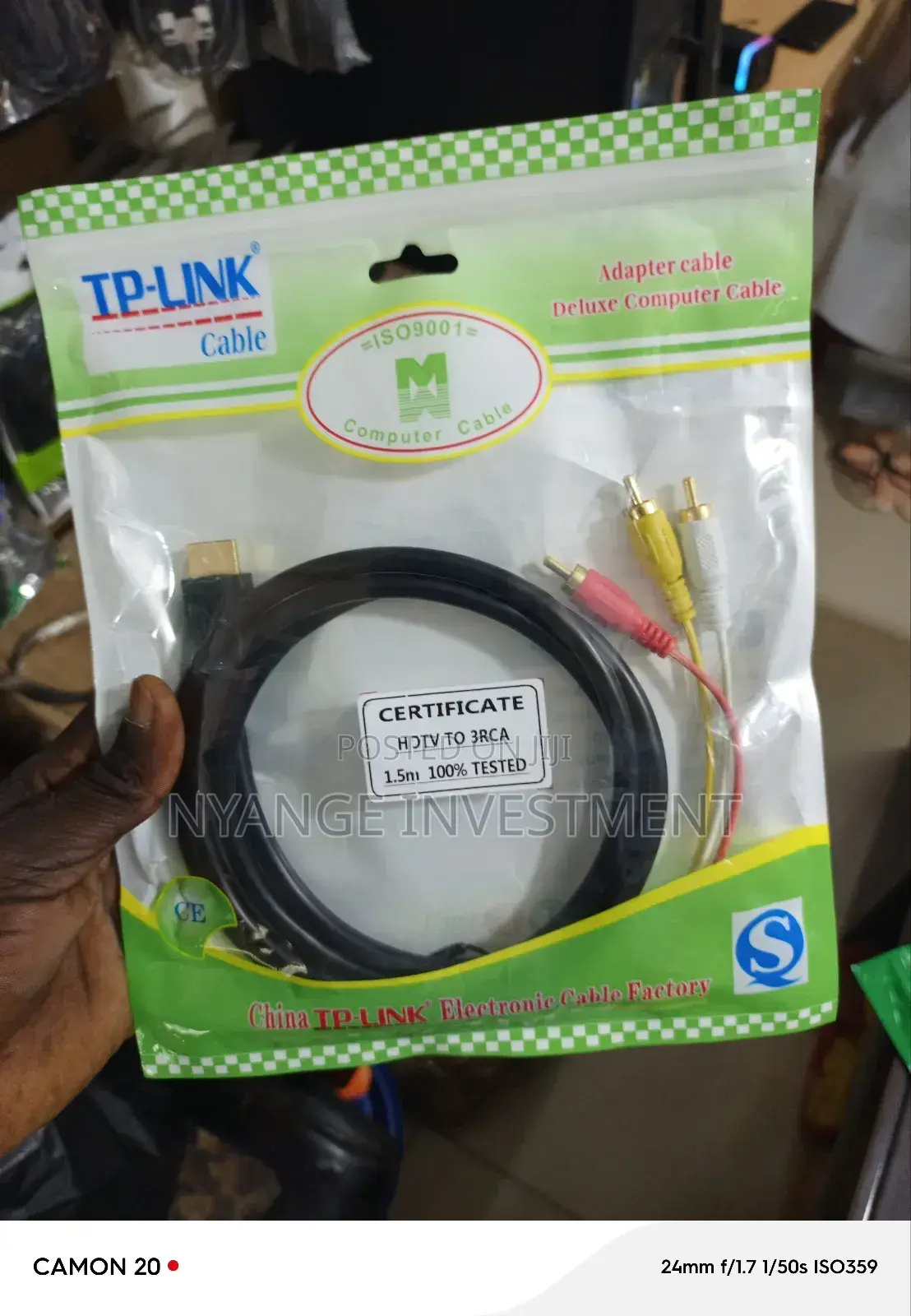 Hdmi to Banana Cable.