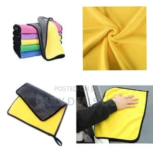 6 Pieces of 30x30cm Small Square Multipurpose Lint-Free Dual Layer