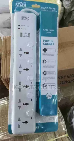 Winningstar Power Socket With Usb Ports and Inbuilt Surge Protection8