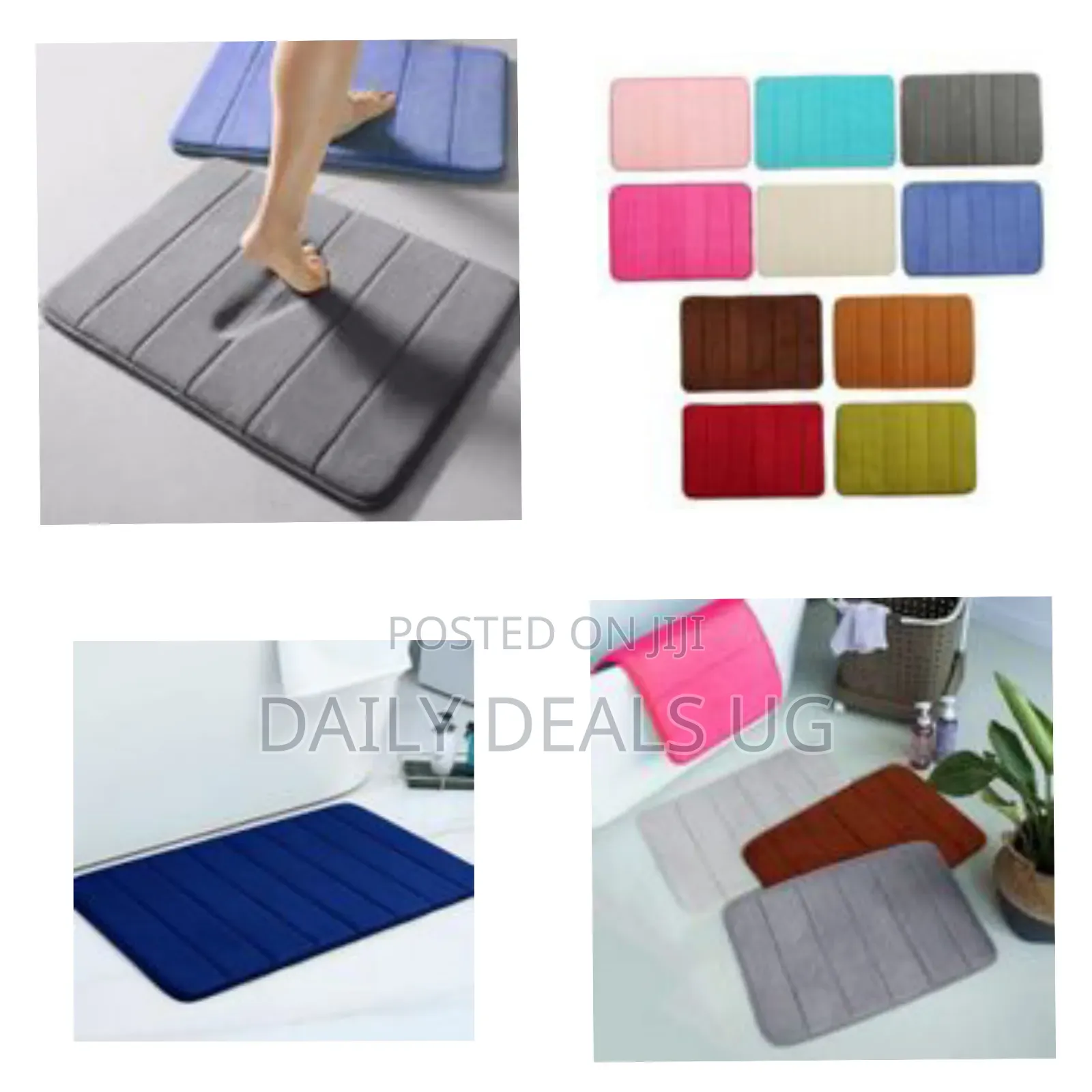 Super Absorbent Plush Memory Foam Bath Mat Soft and Comfortable