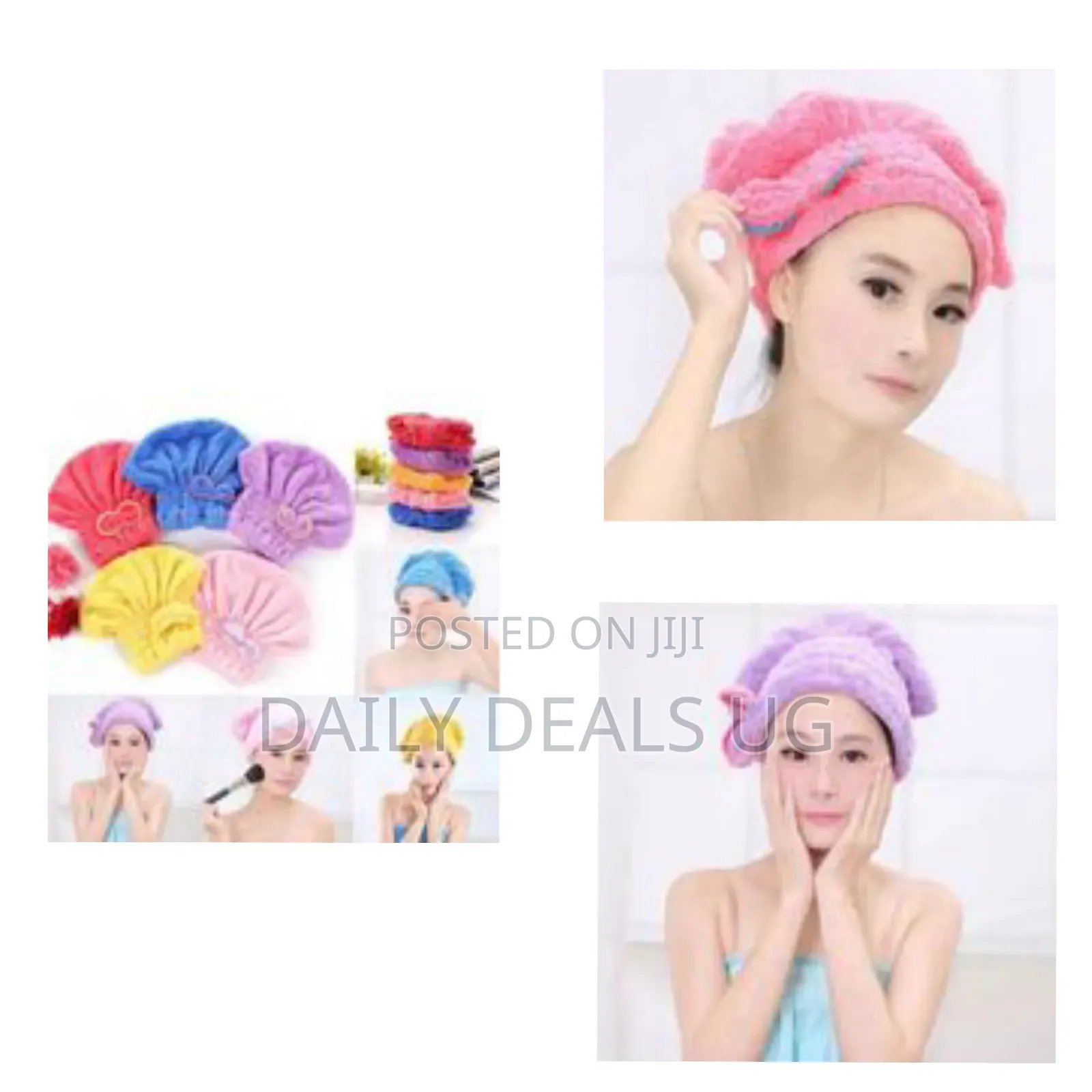 Microfiber Hair Quick Drying Towel Bath Wrap Shower Cap Turban