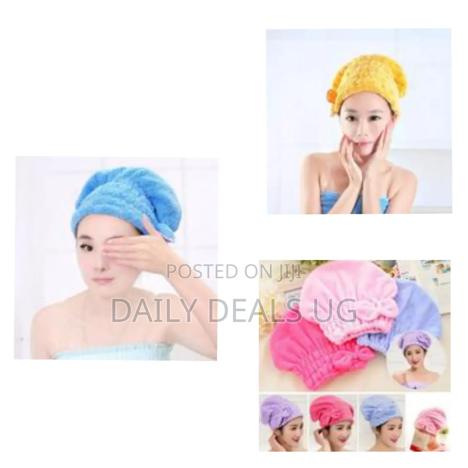 Microfiber Hair Quick Drying Towel Bath Wrap Shower Cap Turban