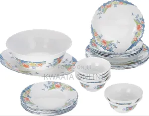 26 Pieces Arcopal Aliya Blue Dinner Set Opalware