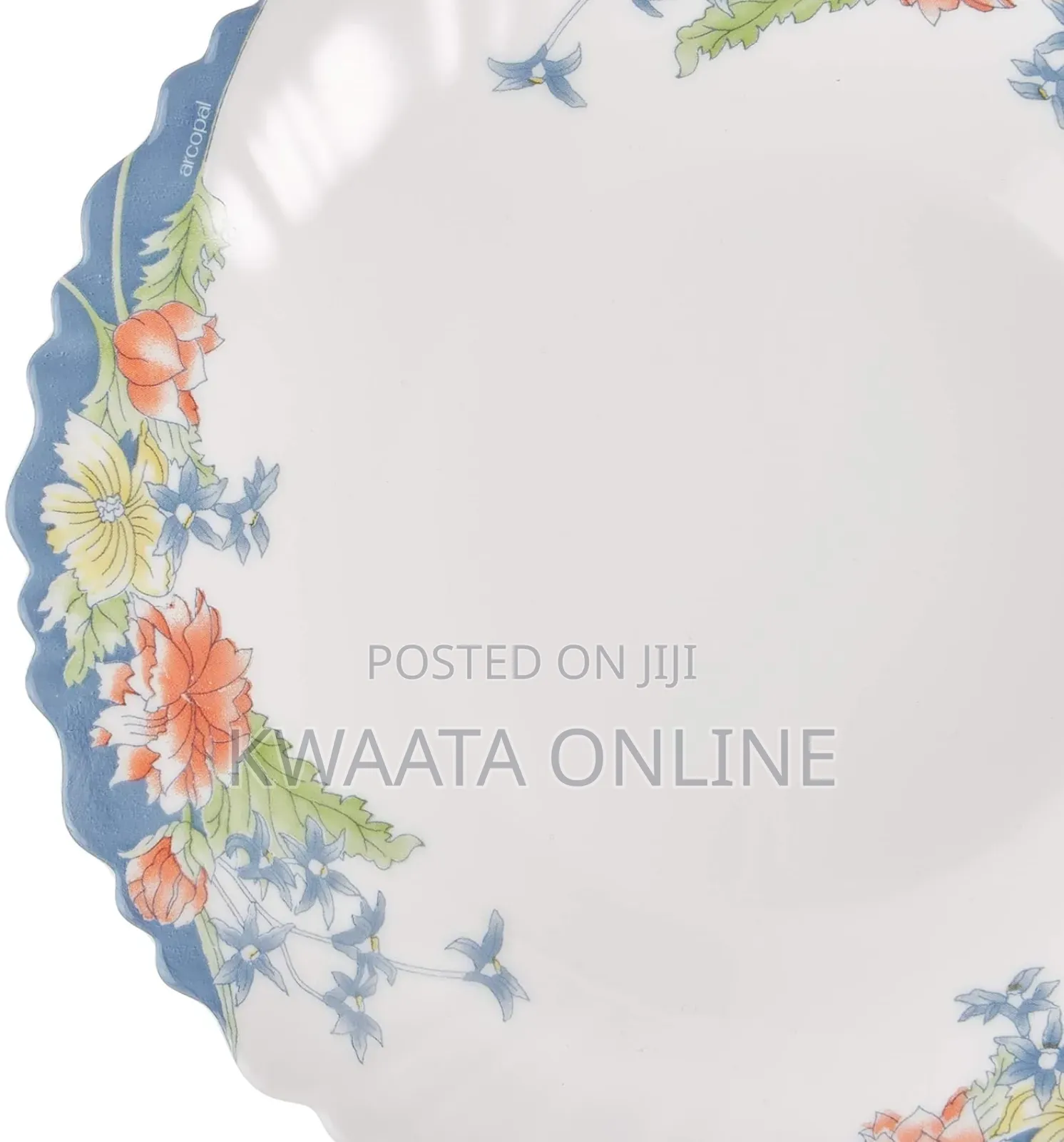 26 Pieces Arcopal Aliya Blue Dinner Set Opalware